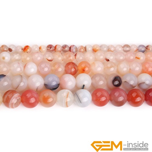 Natural Light Red Carnelian Gemstone Round Loose Beads For Jewelry Making 15" AU - Picture 3 of 37