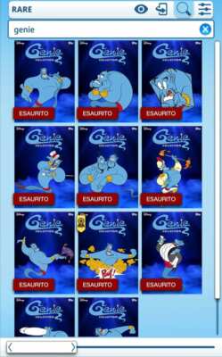 Disney Topps Collect - Genie Rare Set + Award 