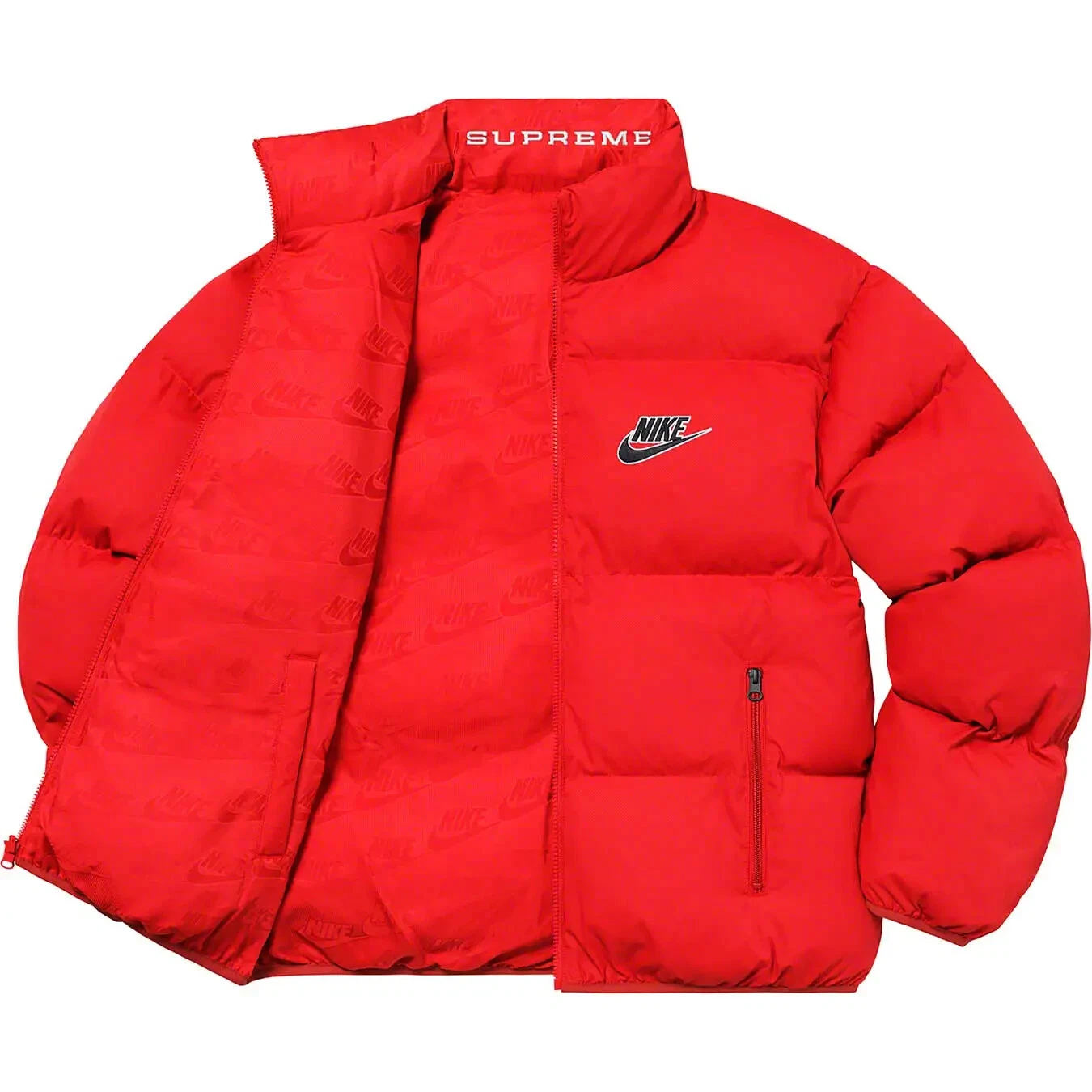 *RARE* NIKE × SUPREME Veste PUFFER Réversible Homme M Puffer Coat Rouge