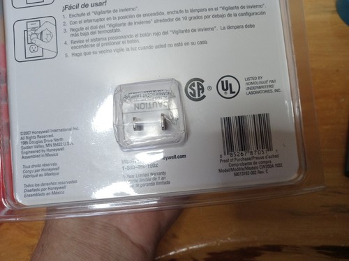 MONITOR DE ALERTA DE BAJA TEMPERATURA HONEYWELL WINVIERNO CW200A TOTALMENTE NUEVO - Imagen 7 de 8