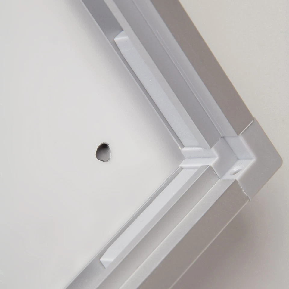 Magnetic Showboard Silver Aluminum Lockable Glass Door Noticeboard 4-6x(8.5x11) - Image 4 of 4