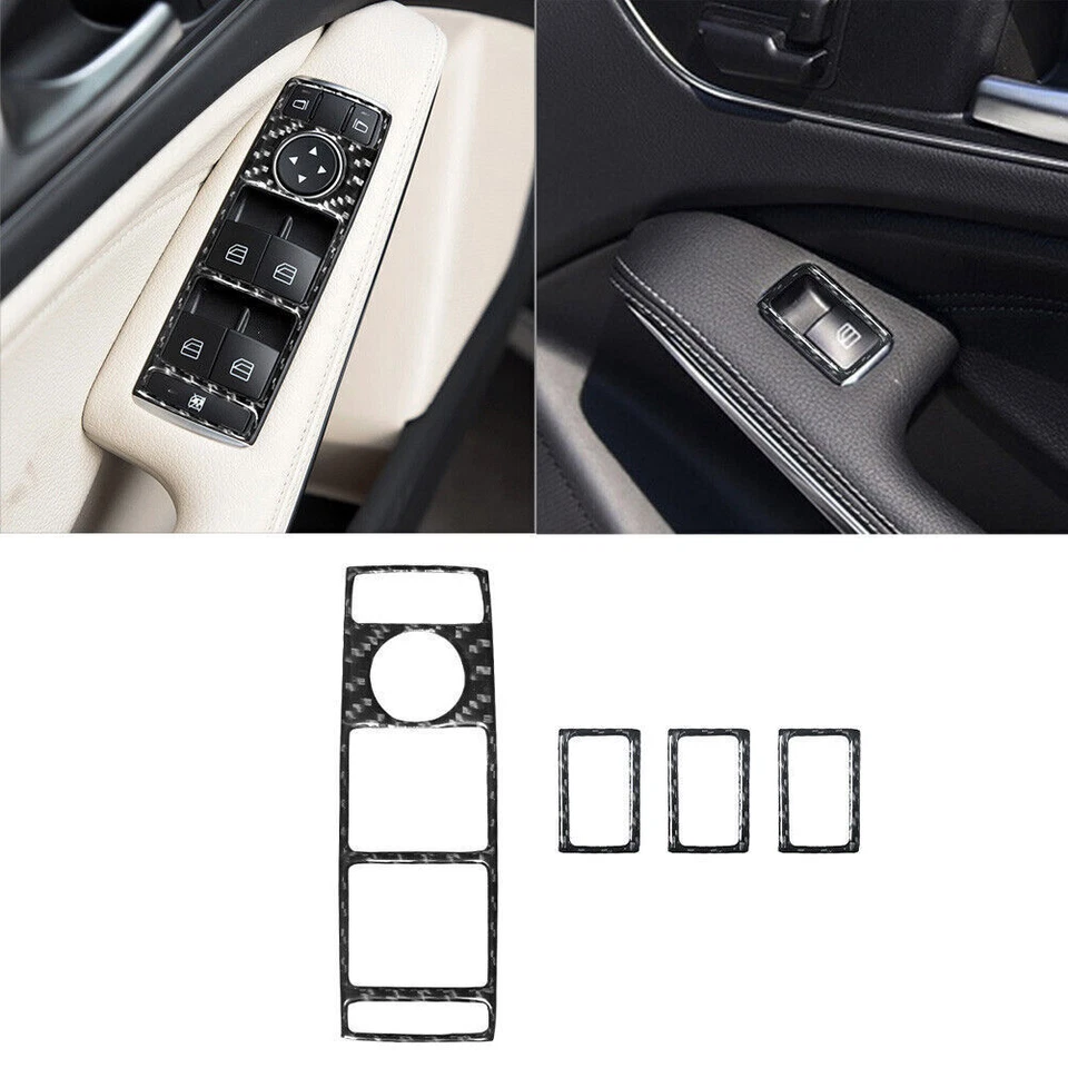 Juego completo de embellecedores de fibra de carbono para Mercedes Benz Clase CLA 2014-2018 35 piezas Foto 4 de 4