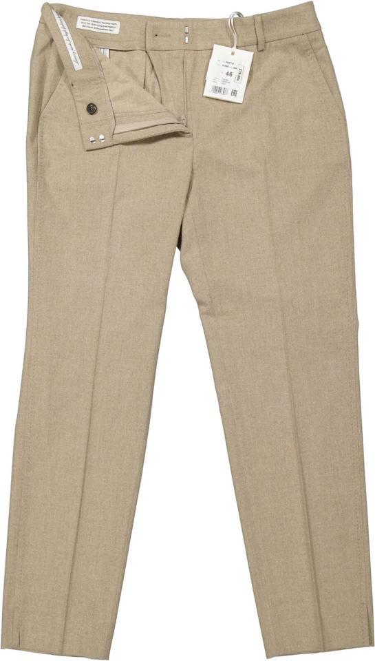 NEU ! Peserico Damen Stoffhose beige Gr. 48 - Bild 2 von 4