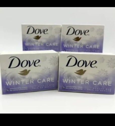 Lot of 8 Dove Winter Care Beauty Bar Moisturizing Cream Bar Soap - 4oz Each