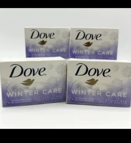 Lot of 4 Dove Winter Care Beauty Bar Moisturizing Cream Bar Soap - 4oz Each - Afbeelding 1 van 1