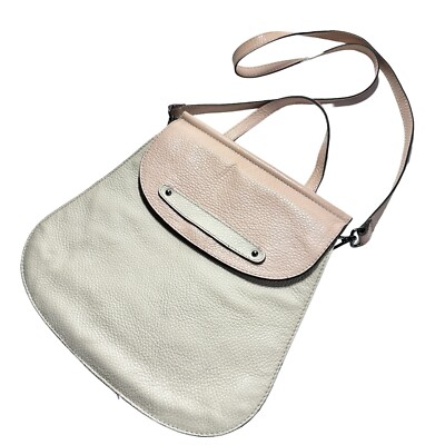 Vittoria Napoli Crossbody Bag Pebble Leather Blush Taupe Satchel Adjustable  Gift