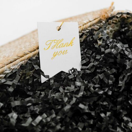 Crinkle Cut Paper Shred Filler 0.5 LB for Gift Wrapping & Basket Filling - Black - Picture 4 of 9