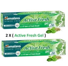 2X Himalaya Active Fresh Gel Gum Expert Toothpaste - Herbal Tooth Gel - 80G Each