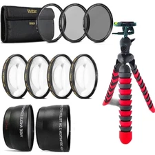 52mm Fisheye Wide Angle & Telephoto Lens Accessory Kit for Nikon DSLR Camera