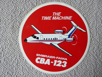 AUFKLEBER STICKER AUFKLEBER FLUGZEUG EMBRAER FAMA CBA-123 AIRCRAFT FLUGZEUG
