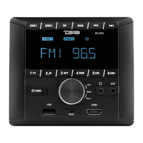 DS18 RV.R1 Head Unit Stereo LCD screen 2 Zone 4 volts HDMI Bluetooth USB Trailer - Picture 4 of 11
