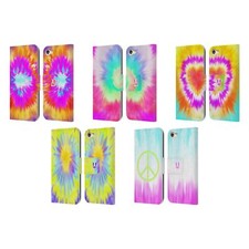 HEAD CASE DESIGNS TIE DYED S2 LEATHER BOOK WALLET CASE FOR APPLE iPOD TOUCH MP3