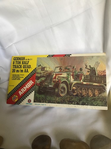 1/72 AHM GERMAN 8 TON HALFTRACK QUAD 20mm AA 1974 Armor - Picture 5 of 7