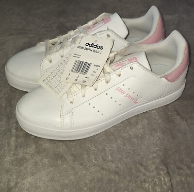 Adidas Originals Stan Smith Leather White Pink Trainers FX0039 Size UK  New UK