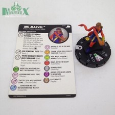 Heroclix The Mighty Thor set Ms. Marvel 037 Rare figure w/card 