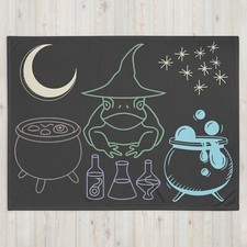 Large Wizard Frog Soft Silk Touch Polyester Throw Blanket