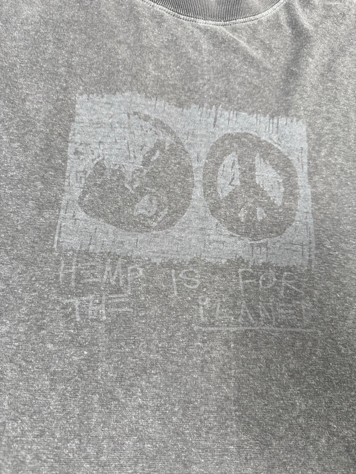 Camiseta gris Afends Hemp Revolution para hombre talla L gris ropa de calle Foto 4 de 4