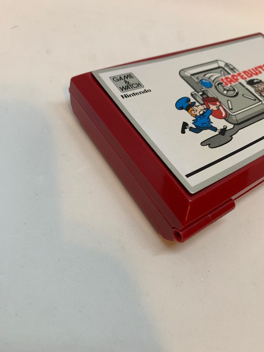ERROR COVER ON UPSIDE DOWN** NINTENDO GAME & WATCH SAFEBUSTER 1988