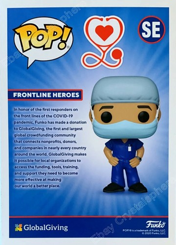 Funko Pop! SE Frontline Heroes / Workers - Male #1 - w/ Case Front Line In Stock - Picture 3 of 3