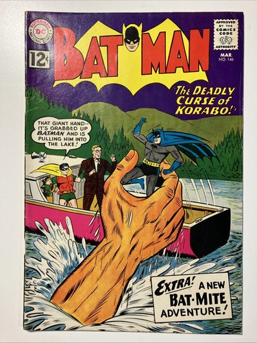 Batman 146 5.5 FN- Fine 3/62 Bat-Mite Appearance "The Deadly Curse Of Korabo!"
