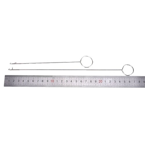 48 Pieces Curved Needles Set - 4 Sizes (2.0 To 3.5 Inch) Big Eye C-Type Needles For Hand Quilting, Leather, Wigs & Upholstery