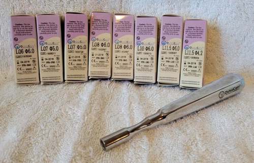 OsteoCore Dental Implants and Driver Instrument Vintage Lot of 8 ...