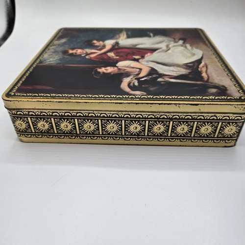 Vintage Tin w/ Famous Portrait of children of Sir Samuel Fludyer painted 1806 - Picture 2 of 10