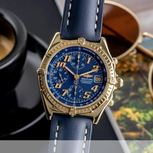 Breitling Chronomat Chronograph 18k (0,750) Gold Automatik Ref. K13047, 81950