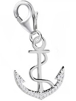 Zirkonia Anker Charm 925 Sterling-Silber Herren Damen AnhäNger FüR Armband