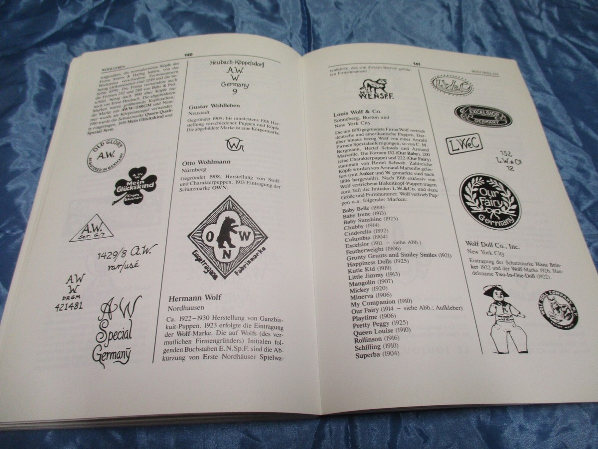 Internationales Handbuch der Puppen - Marken , Bestimmungs - Buch