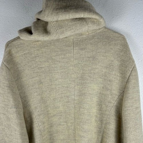 Vintage Geiger Austria Women's Beige Tan Button Down Wool Coat EU 40 US 8 - Picture 12 of 15
