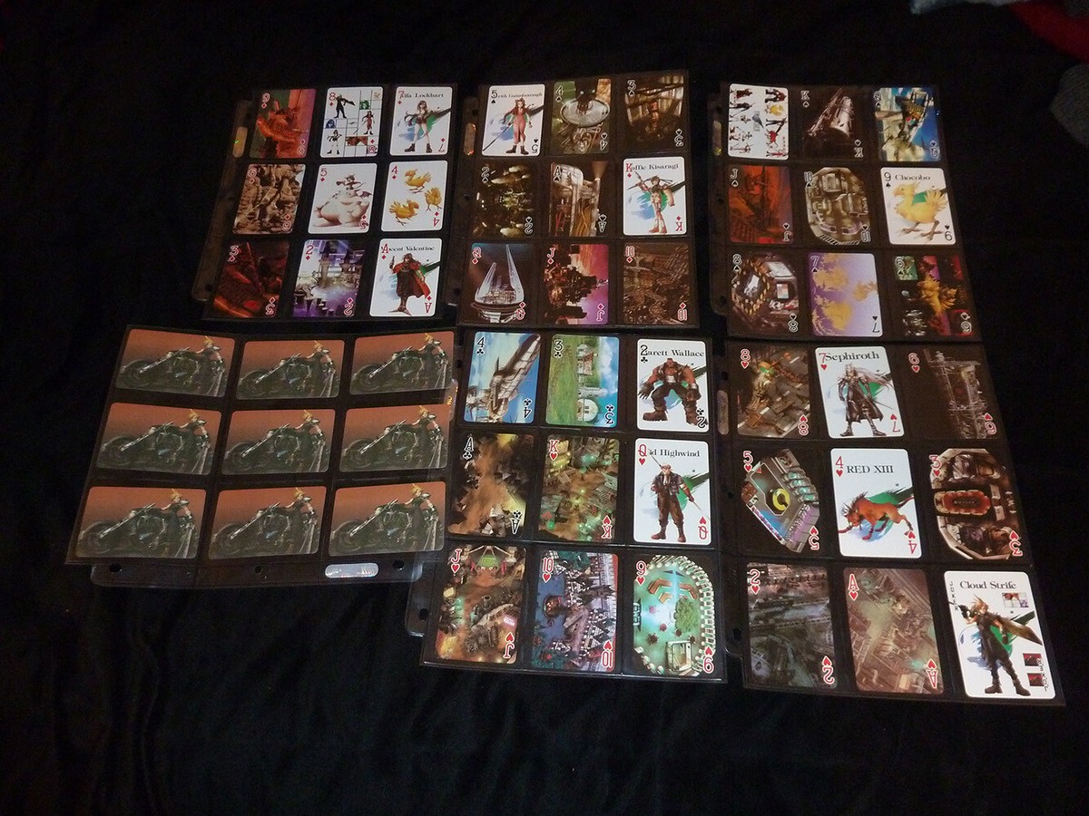 FINAL FANTASY VII カード 4枚セット Final Fantasy VII FF7 Lot of 4 complete sets of Playing Cards NM