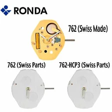 Harley Ronda 762 Quartz Watch Movement, 2 Hands (Swiss Parts & Swiss Made)