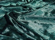 Crushed Velvet Velour Fabric Material - BOTTLE