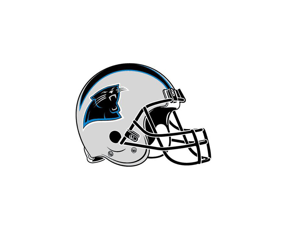 Наклейки/татуировки с логотипом команды Carolina Panthers (3 упаковки)