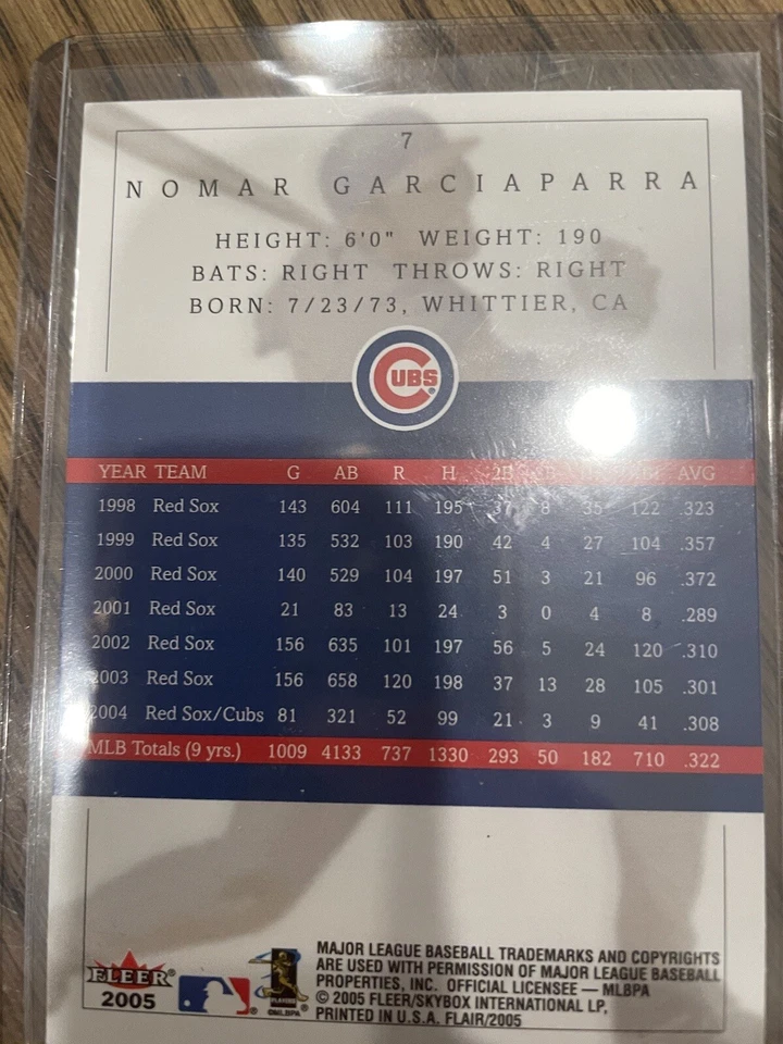 2005 Flair - #7 Nomar Garciaparra - Image 2 of 2