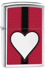 Zippo Heart High Polished Chrome 28466