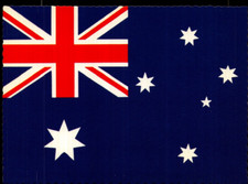 Australian Flag Vintage Postcard. 70s 80s.