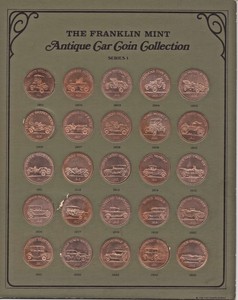 Antique Car Coins Produced By The Franklin Mint As A Prize Given Out By Sunoco Ebay