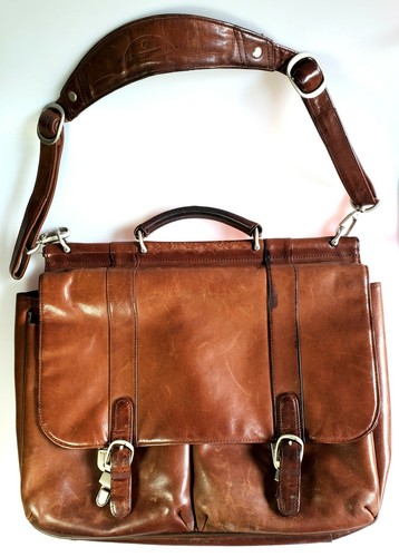 Samsonite Leather Messenger Bag 