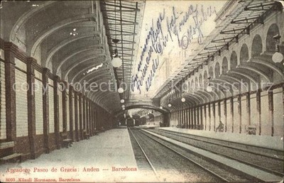 Barcelona Cataluna A peadero Paseo de Gracia Andes