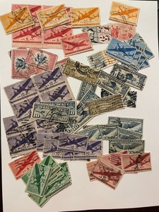 U.S. Airmail Group of Used Stamps