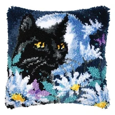 Vervaco® Cat in the Night Latch Hook Kit