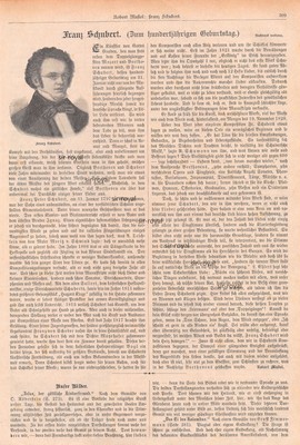 100 Jahre Franz Schubert - 1897 - Historischer Bildbericht ~32x21cm