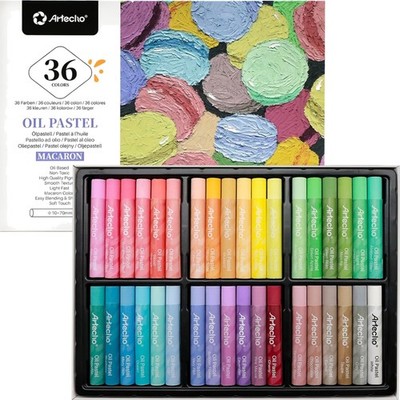 macaron pastellset 36 farben oil pastels zeichnen malen
