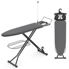 KINGBOARD Ironing Board, Compact Iron Board Full Size with Extra Thick Cover,...