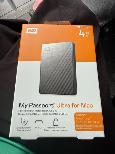 Western Digital My Passport Ultra 4TB, External, 2.5 inch (WDBPMV0040BSLWESN)...