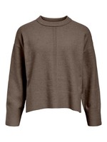 Strickpullover Damen, Object, Beige, 100% Baumwolle