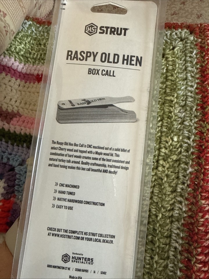 Hunter Specialties Raspy Old Hen Turkey Box Call - HS-STR-100179 | eBay