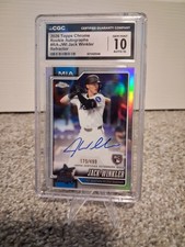 2026 Topps Chrome Jack Winkler Auto /499 RC CGC 10